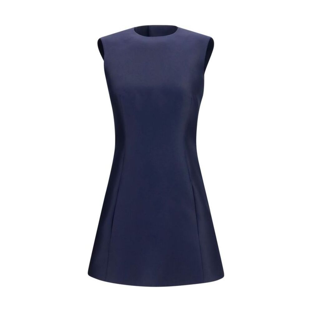 Balenciaga Blue Wool Oves Aries Casual Women's Dress